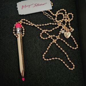 Betsey Johnson pencil pendant